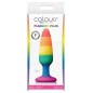 Anal Plug Pleasure Rainbow Small Multicolor