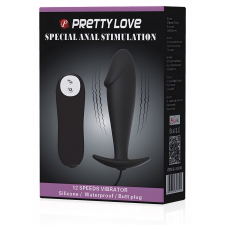Dop Anal Pretty Love Stimulation cu Vibrații și Telecomandă
