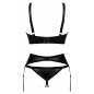 Set Obsessive Armares 3 Piese Negru M-L
