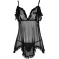 Babydoll Cottelli Collection Ruffles Negru S