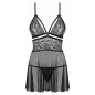 Babydoll Obsessive 838-BAB Negru S-M