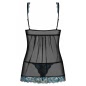 Babydoll Obsessive Chemise Negru L-XL