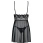 Babydoll Obsessive Idilia Negru S-M