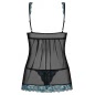 Babydoll Obsessive Chemise Negru L-XL