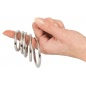Bad Kitty Set of 5 Metal Rings Argintiu