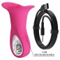 Clyde Limbă Vibratoare 12 Funcții, Reîncărcabil USB Roz