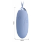 Jenny Vibrator Compact 12 Moduri Reîncărcabil USB Albastru
