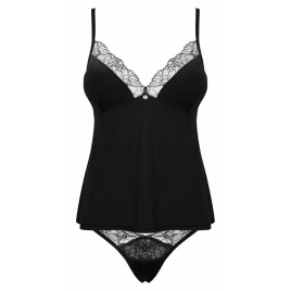 Set Obsessive Bella Rou Top Negru pe xBazar