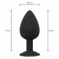 Bijuterie Pentru Fund Cu Diamant Mare Negru
