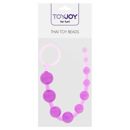 Bile Anale Thai Toy Beads Mov cu Mărimi Progresive