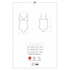 Body Obsessive 810-TED Negru L-XL