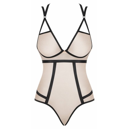 Body Obsessive Nudelia Noir Bej L-XL