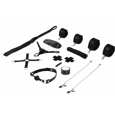 Bound You Set BDSM 12 Piese Liebe Seele, Negru, Complet