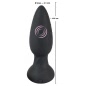 Plug Anal Black Velvets RC Vibrating Negru