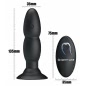 Anal Plug Cu Vibratii Pretty Love Beaded Negru