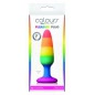 Butt Plug Pleasure Rainbow Small Multicolor