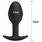 Jucarie Erotica Cu Bile Anale Silicon Negru