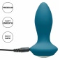 Anal Plug Vibrating Petite Crystal Probe Albastru