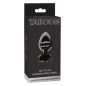 Anal Plug with Diamond Jewel Small Negru