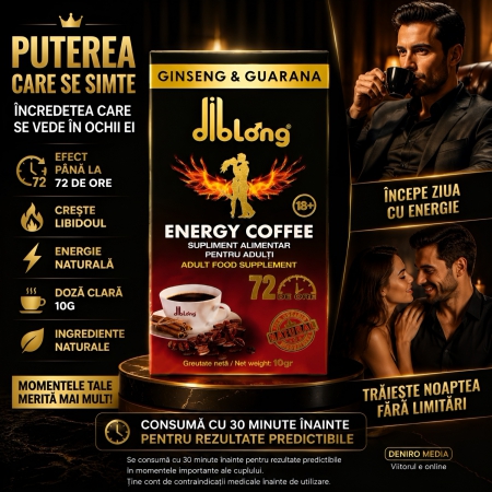 Cafea Afrodisiacă Instant Cu Ginseng Și Guarana 10g