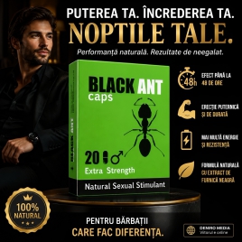 Capsule De Potență Black Ant pentru Erecție Puternică 20buc