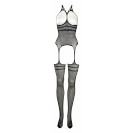 Bodystocking Negru Cupe Decupate Si Barete pe xBazar