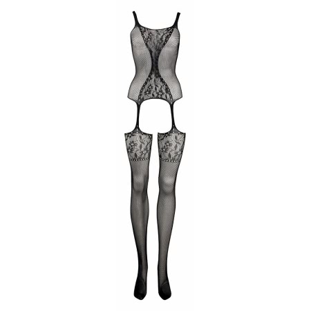 Catsuit Le Désir Fishnet and Lace Negru S-L