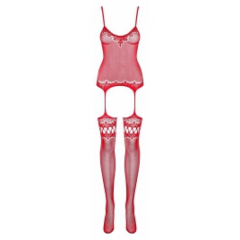Catsuit Obsessive F214 Rosu pe xBazar