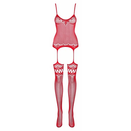 Catsuit Obsessive F214 Rosu S-L