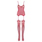 Catsuit Obsessive F214 Rosu S-L