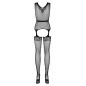 Catsuit Obsessive F217 Negru S-L