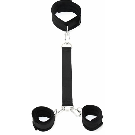 Cătușe cu Zgardă Soft Collar Rimba Negru