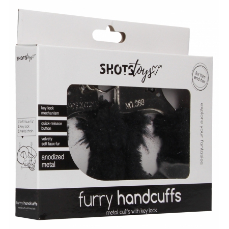 Cătușe cu Blăniță Furry Fun cu Buton de Eliberare