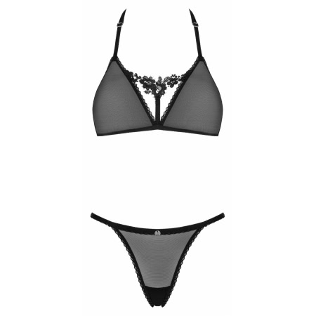 Set Obsessive Celia Noir 2 Piese Negru XS-S