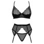 Set 3 Piese Obsessive Chemeris Negru M-L