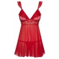 Chemise Obsessive 863-BAB Roșu S-M