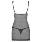 Chemise Obsessive 877-CHE Negru S-M