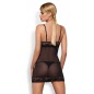 Chemise Obsessive Wonderia Negru L-XL