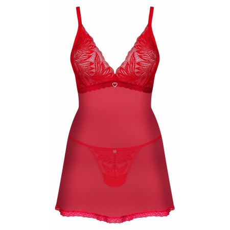 Babydoll Obsessive Chilisa Rosu M-L