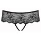 Chilot Obsessive Merossa Crotchless Negru 2XL