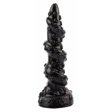 Chisa Octopus Bugbear 23.5 cm Dildo cu Texturi Monstruoase Negru