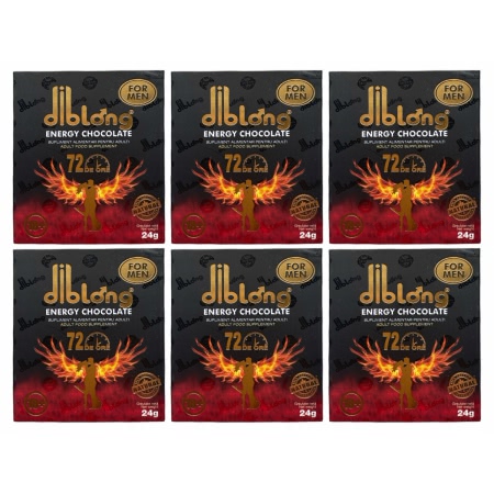 Set 6 x Ciocolata Afrodisiaca Pentru Barbati Diblong 24g