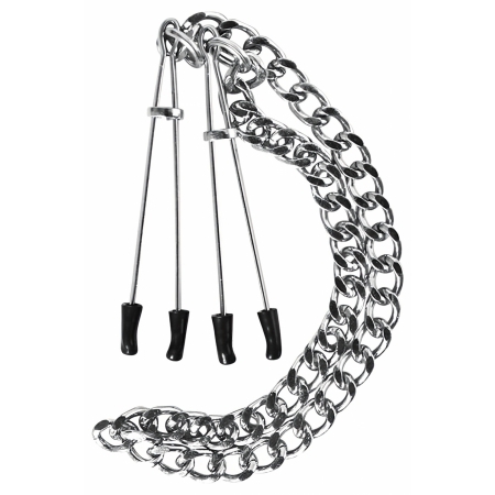 Cleme Sfârcuri Nipple Tweezers Argintiu