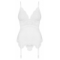 Corset Alb Elegant Obsessive 810-COR L-XL
