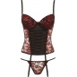 Corset Cottelli Collection Corsage Set Negru S