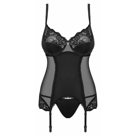 Corset Obsessive Amallie Negru L-XL
