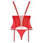 Corset Obsessive Blossmina Roșu 4XL-5XL