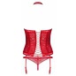 Corset Obsessive Flameria Rosu S-M