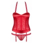 Corset Obsessive Flameria Roșu L-XL