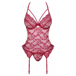 Corset Obsessive Orangella Rosu pe xBazar